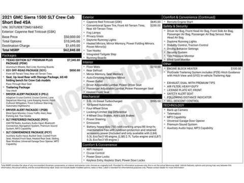 Another view of 2021 GMC Sierra 1500 SLT for sale in Tulsa, OK at Jim Norton T-Town Chevrolet