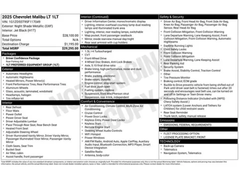 Another view of 2025 Chevrolet Malibu LT for sale in Tulsa, OK at Jim Norton T-Town Chevrolet