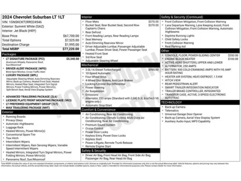 Another view of 2024 Chevrolet Suburban LT for sale in Tulsa, OK at Jim Norton T-Town Chevrolet