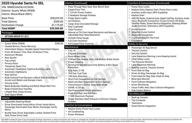 2020 Hyundai Santa Fe SEL for sale in Tulsa, OK