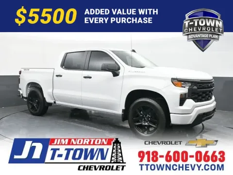 White 2026 Chevrolet Silverado 1500 Custom for sale in Tulsa, OK
