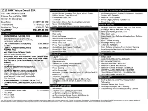 Another view of 2025 GMC Yukon Denali for sale in Tulsa, OK at Jim Norton T-Town Chevrolet