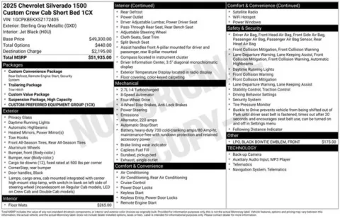 Another view of 2025 Chevrolet Silverado 1500 Custom for sale in Tulsa, OK at Jim Norton T-Town Chevrolet