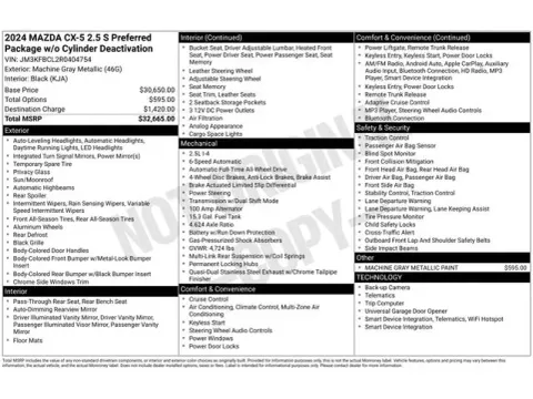 Another view of 2024 Mazda CX-5 2.5 S Preferred Package for sale in Tulsa, OK at Jim Norton T-Town Chevrolet