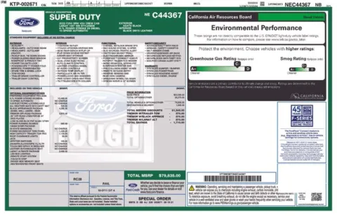 Black 2022 Ford F-250SD Lariat Tremor for sale in Tulsa, OK