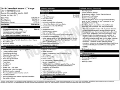 Another view of 2019 Chevrolet Camaro 1LT for sale in Tulsa, OK at Jim Norton T-Town Chevrolet