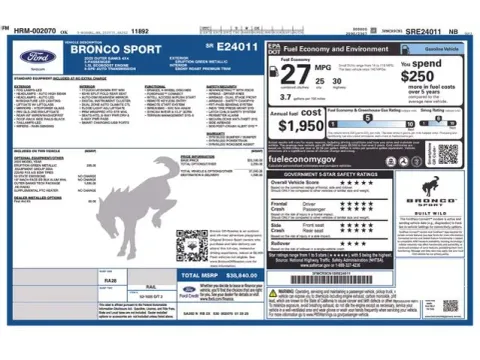 Another view of 2025 Ford Bronco Sport Outer Banks for sale in Tulsa, OK at Jim Norton T-Town Chevrolet