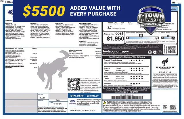 Green 2025 Ford Bronco Sport Outer Banks for sale in Tulsa, OK