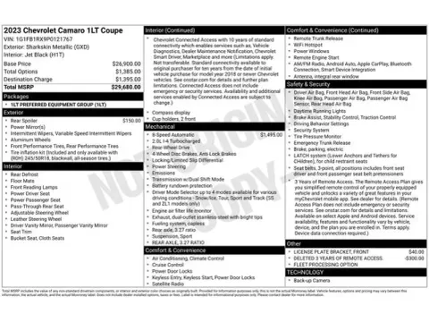 Another view of 2023 Chevrolet Camaro 1LT for sale in Tulsa, OK at Jim Norton T-Town Chevrolet