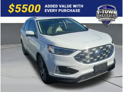 White 2021 Ford Edge Titanium for sale in Tulsa, OK