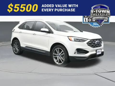 White 2021 Ford Edge Titanium for sale in Tulsa, OK