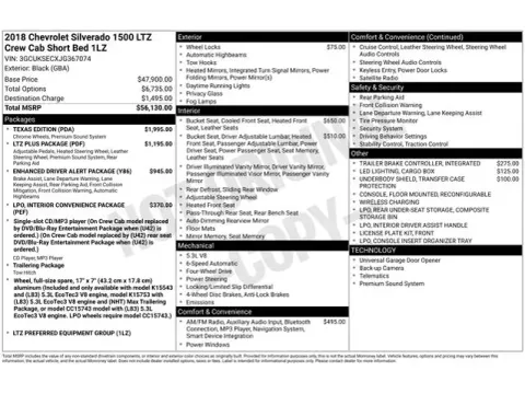 Another view of 2018 Chevrolet Silverado 1500 LTZ for sale in Tulsa, OK at Jim Norton T-Town Chevrolet