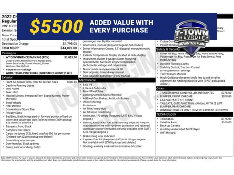 White 2022 Chevrolet Silverado 2500HD Work Truck for sale in Tulsa, OK