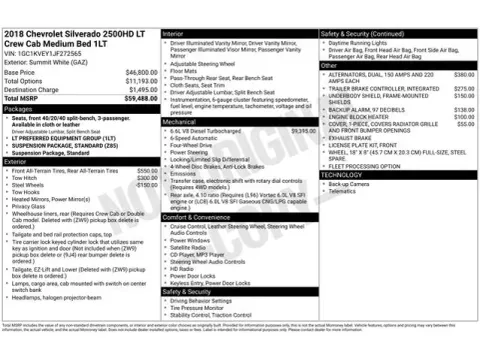 Another view of 2018 Chevrolet Silverado 2500HD LT for sale in Tulsa, OK at Jim Norton T-Town Chevrolet