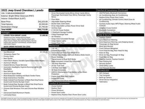 Another view of 2022 Jeep Grand Cherokee L Laredo for sale in Tulsa, OK at Jim Norton T-Town Chevrolet