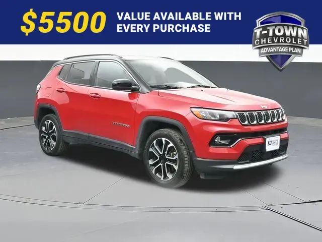 Red 2023 Jeep Compass Limited for sale in Tulsa, OK