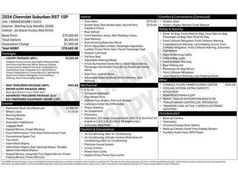 Another view of 2024 Chevrolet Suburban RST for sale in Tulsa, OK at Jim Norton T-Town Chevrolet