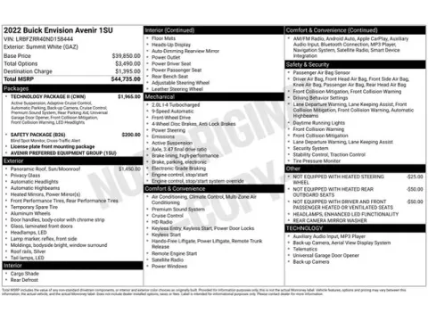 Another view of 2022 Buick Envision Avenir for sale in Tulsa, OK at Jim Norton T-Town Chevrolet