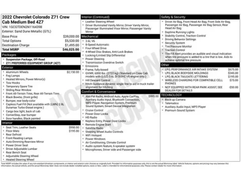 Another view of 2022 Chevrolet Colorado Z71 for sale in Tulsa, OK at Jim Norton T-Town Chevrolet