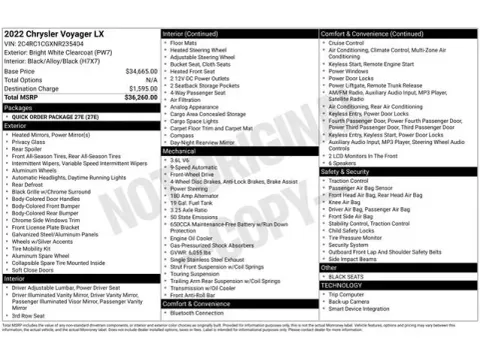 Another view of 2022 Chrysler Voyager LX for sale in Tulsa, OK at Jim Norton T-Town Chevrolet