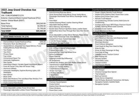 Another view of 2022 Jeep Grand Cherokee Trailhawk 4xe for sale in Tulsa, OK at Jim Norton T-Town Chevrolet