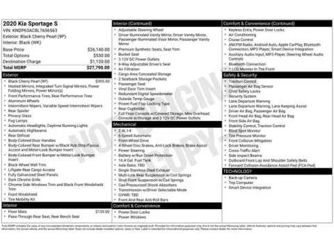 Another view of 2020 Kia Sportage S for sale in Tulsa, OK at Jim Norton T-Town Chevrolet