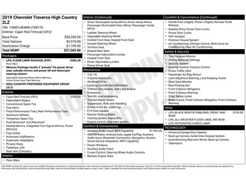 Another view of 2019 Chevrolet Traverse High Country for sale in Tulsa, OK at Jim Norton T-Town Chevrolet