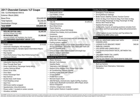 Another view of 2017 Chevrolet Camaro 1LT for sale in Tulsa, OK at Jim Norton T-Town Chevrolet