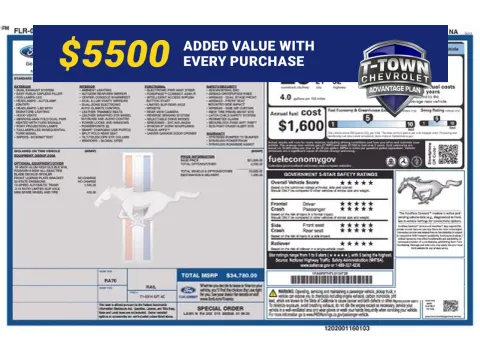 Red 2020 Ford Mustang EcoBoost Premium for sale in Tulsa, OK