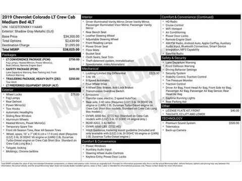 Another view of 2019 Chevrolet Colorado LT for sale in Tulsa, OK at Jim Norton T-Town Chevrolet