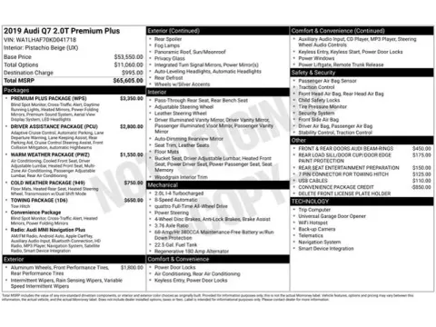 Another view of 2019 Audi Q7 45 Premium Plus for sale in Tulsa, OK at Jim Norton T-Town Chevrolet