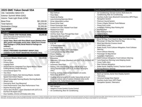 Another view of 2025 GMC Yukon Denali for sale in Tulsa, OK at Jim Norton T-Town Chevrolet