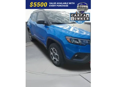 Blue 2022 Jeep Compass Trailhawk for sale in Tulsa, OK