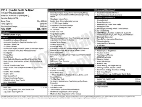 Photos of 2016 Hyundai Santa Fe Sport 2.4 Base for sale in Tulsa, OK at Jim Norton T-Town Chevrolet