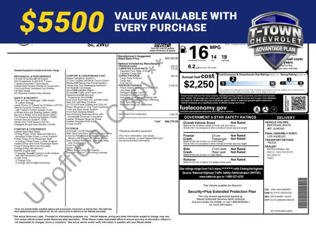 White 2018 Nissan Armada SL for sale in Tulsa, OK