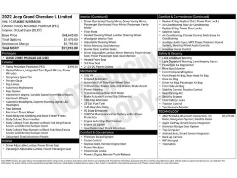 Another view of 2022 Jeep Grand Cherokee L Limited for sale in Tulsa, OK at Jim Norton T-Town Chevrolet