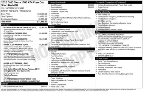 Another view of 2020 GMC Sierra 1500 AT4 for sale in Tulsa, OK at Jim Norton T-Town Chevrolet