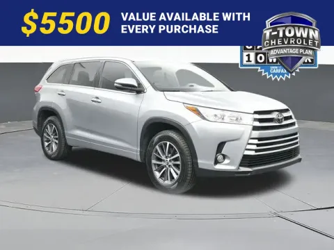 Silver 2018 Toyota Highlander XLE for sale in Tulsa, OK