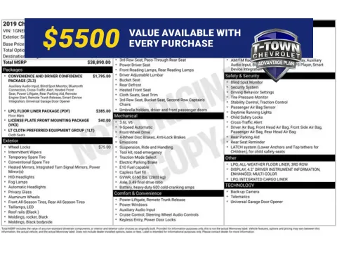 Silver 2019 Chevrolet Traverse LT for sale in Tulsa, OK