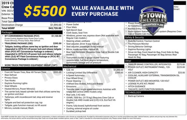 White 2019 Chevrolet Silverado 1500 WT for sale in Tulsa, OK