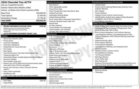 Photos of 2026 Chevrolet Trax ACTIV for sale in Tulsa, OK at Jim Norton T-Town Chevrolet