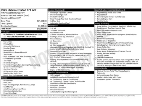 Another view of 2025 Chevrolet Tahoe Z71 for sale in Tulsa, OK at Jim Norton T-Town Chevrolet