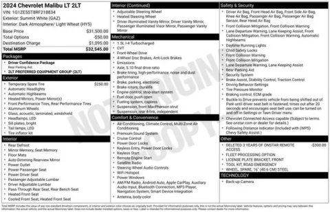 Another view of 2024 Chevrolet Malibu LT for sale in Tulsa, OK at Jim Norton T-Town Chevrolet