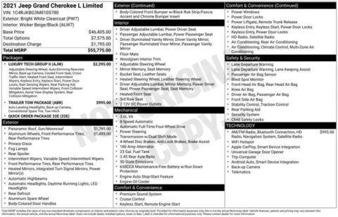 Another view of 2021 Jeep Grand Cherokee L Limited for sale in Tulsa, OK at Jim Norton T-Town Chevrolet