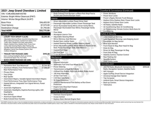 Another view of 2021 Jeep Grand Cherokee L Limited for sale in Tulsa, OK at Jim Norton T-Town Chevrolet