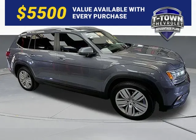 Blue 2019 Volkswagen Atlas 3.6L V6 SE for sale in Tulsa, OK