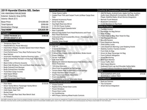 Another view of 2019 Hyundai Elantra SEL for sale in Tulsa, OK at Jim Norton T-Town Chevrolet