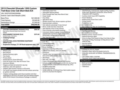 Another view of 2019 Chevrolet Silverado 1500 Custom Trail Boss for sale in Tulsa, OK at Jim Norton T-Town Chevrolet