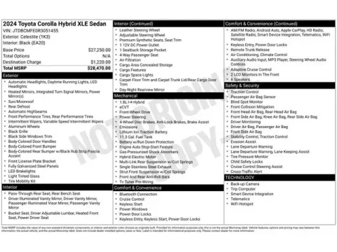 Another view of 2024 Toyota Corolla Hybrid for sale in Tulsa, OK at Jim Norton T-Town Chevrolet