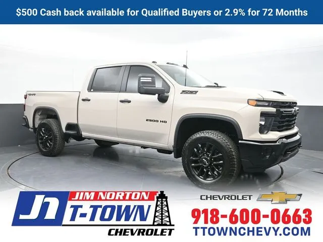 White 2026 Chevrolet Silverado 2500HD Custom for sale in Tulsa, OK